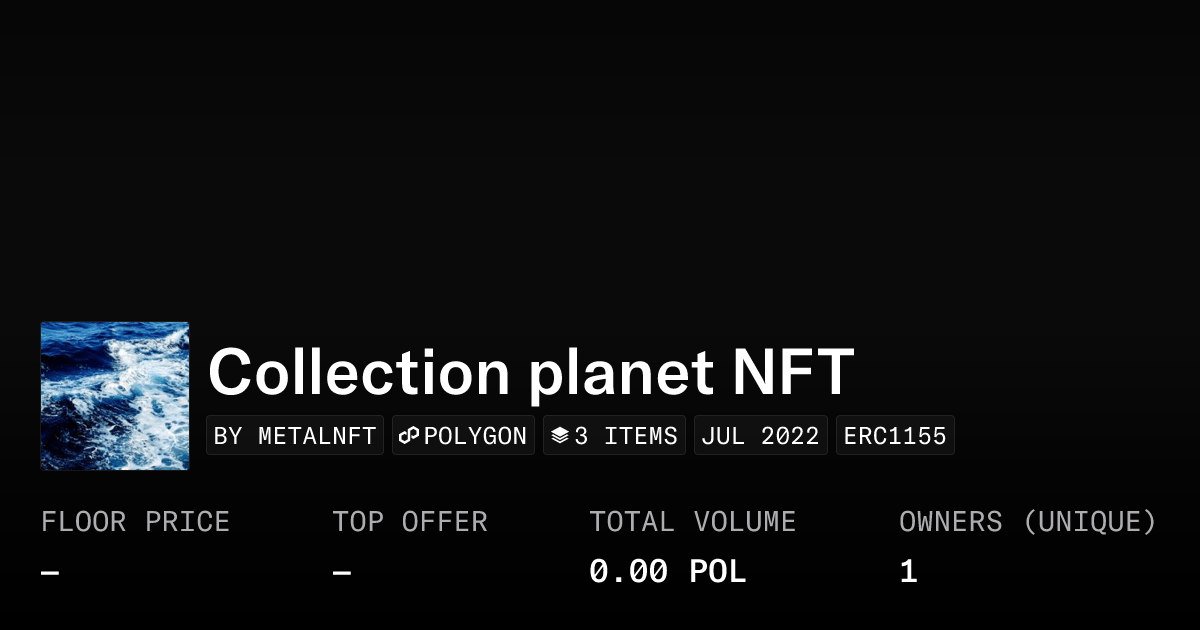 Collection Planet Nft Collection Opensea
