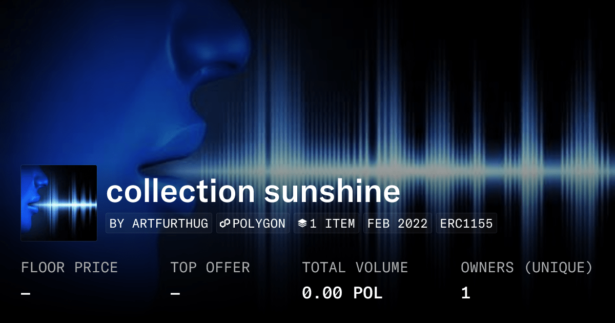 Collection Sunshine Collection Opensea