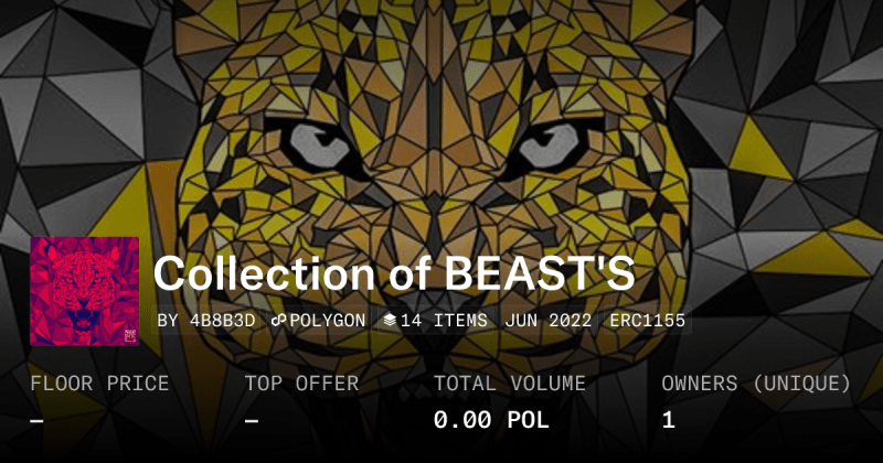 Beasts Within Collection Opensea - Light Patterns - Artistic Retina Collection