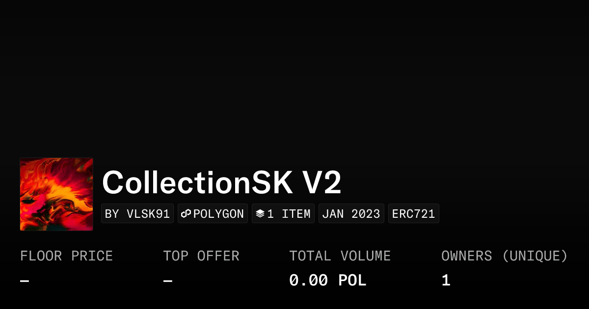 Collectionsk V2 Collection Opensea