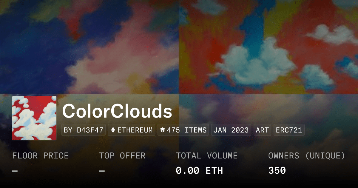 Colorclouds Collection Opensea