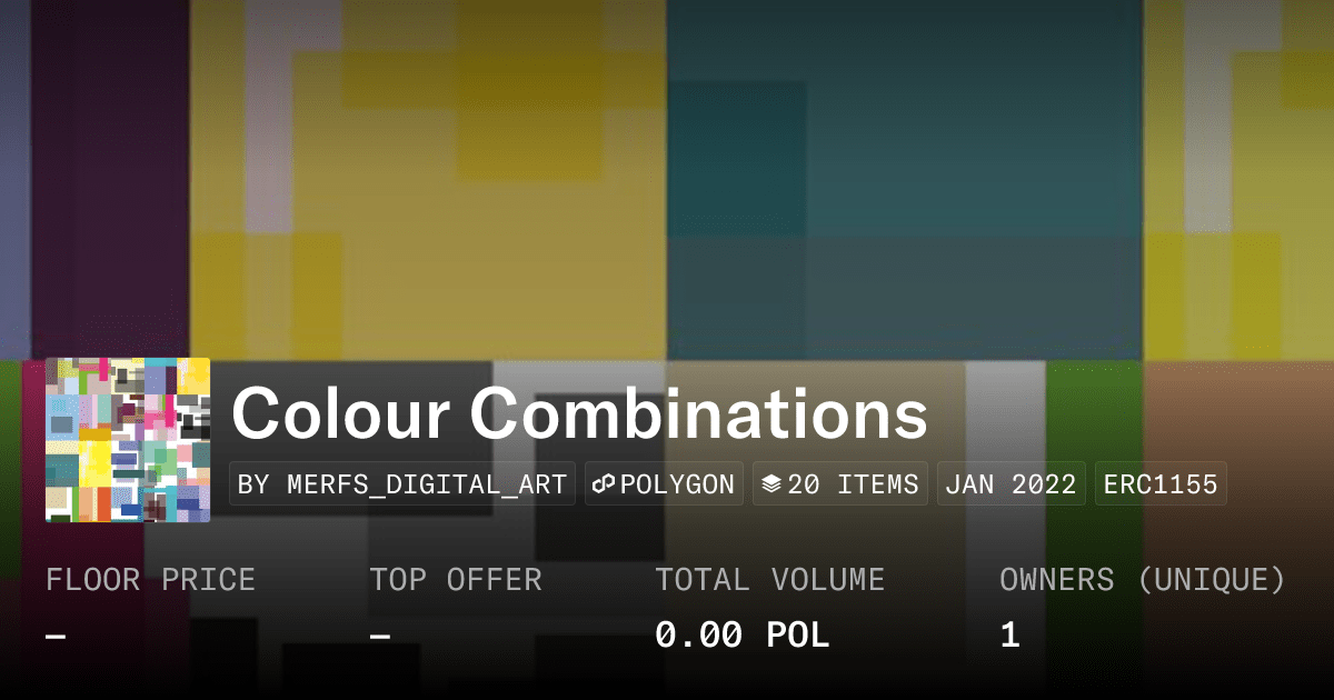 Colour Combinations Collection Opensea