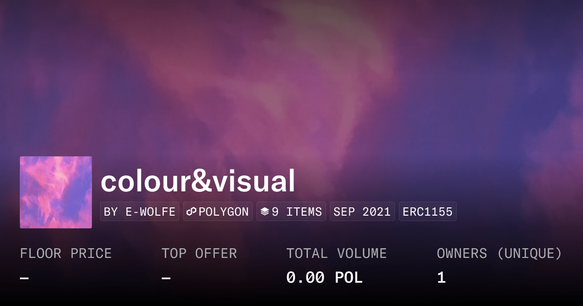Colour Visual Collection Opensea
