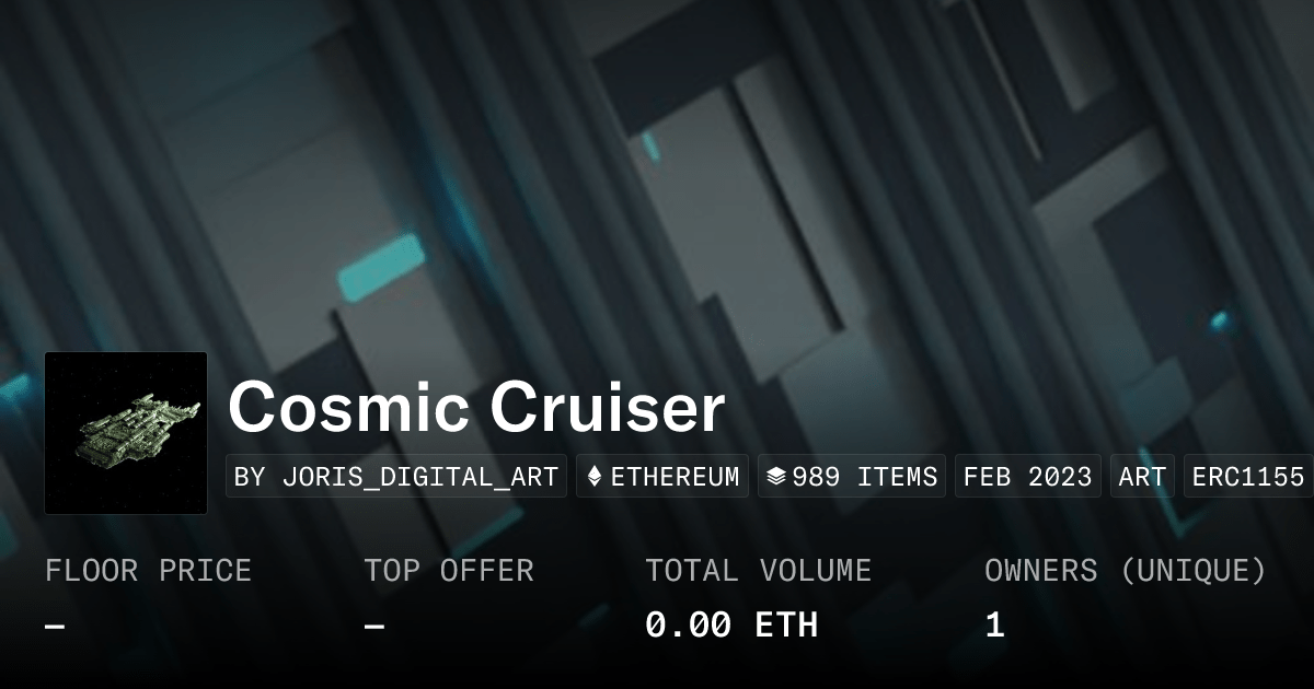 Cosmic Cruiser Collection Opensea