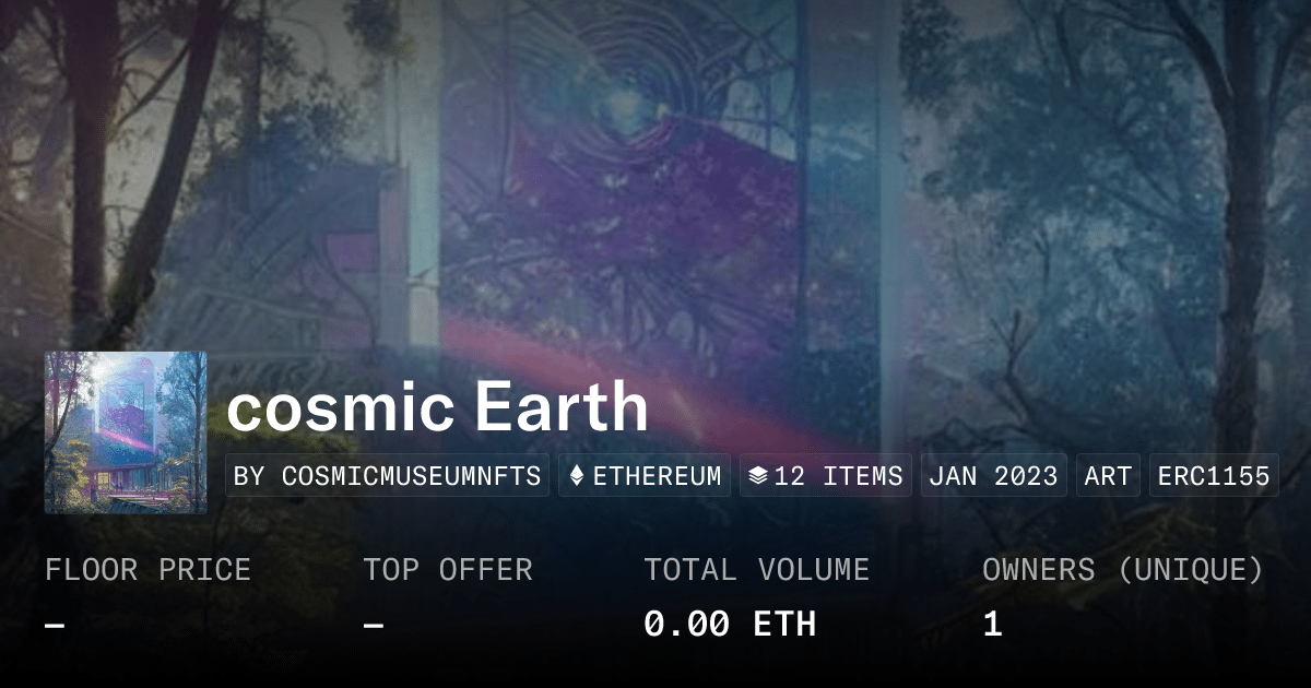 Cosmic Earth Collection Opensea
