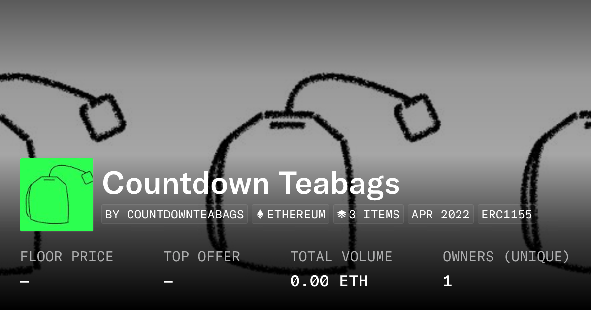 Countdown Teabags Collection Opensea