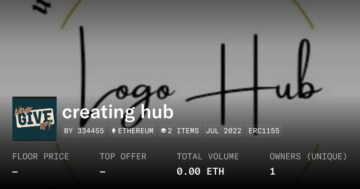 Creating Hub Collection Opensea