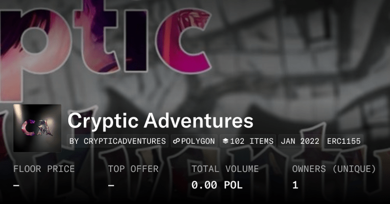 Cryptic Adventures Collection Opensea - Abstract Pictures - Professional 4K Collection