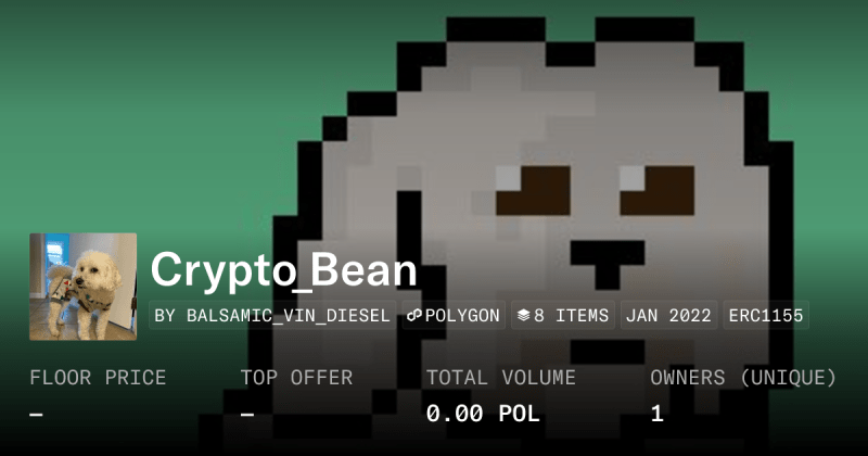 Crypto Bean Collection Opensea - Best Minimal Patterns in 8K