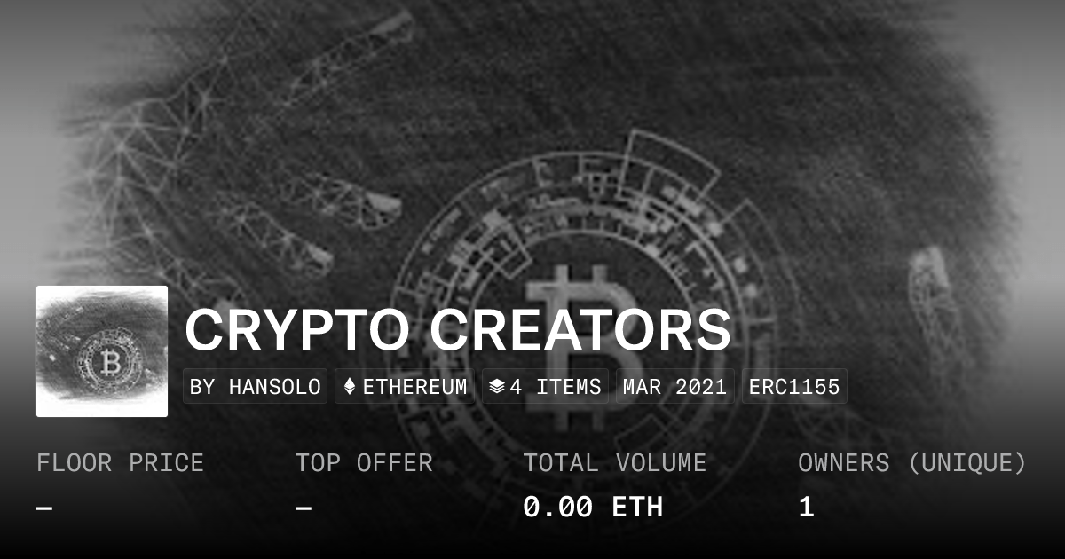 Crypto Creators Collection Opensea