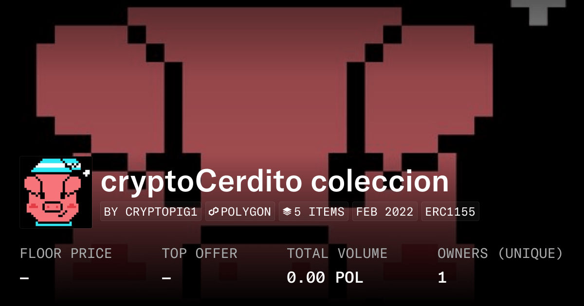 Cryptocerdito Coleccion Collection Opensea