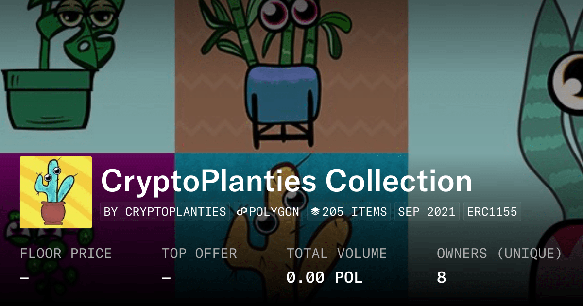 Cryptoplanties Collection Collection Opensea