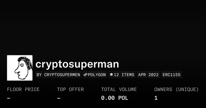 Crypto Superman Collection Opensea - Artistic Dark Illustration - HD