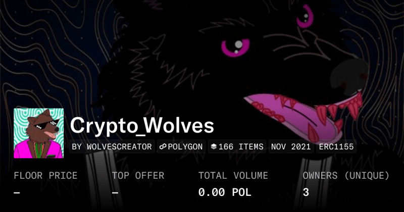 Crypto Wolves Collection Opensea - Premium Light Illustration Gallery - Desktop