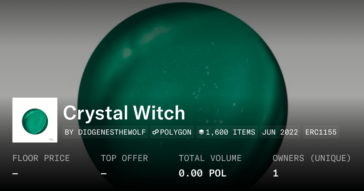 Crystal Witch Collection Opensea