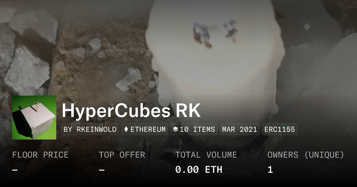 Hypercubes Rk Collection Opensea