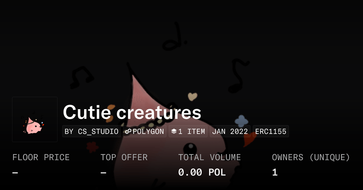 Cutie Creatures - Collection | OpenSea