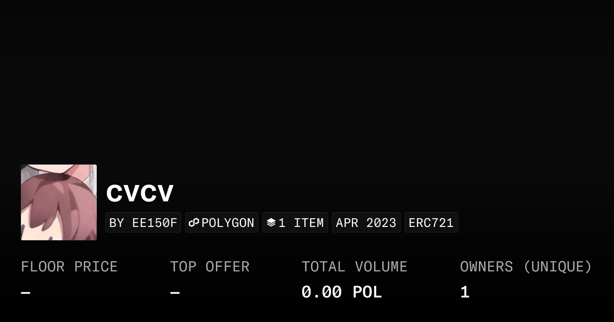 Cvcv Collection Opensea