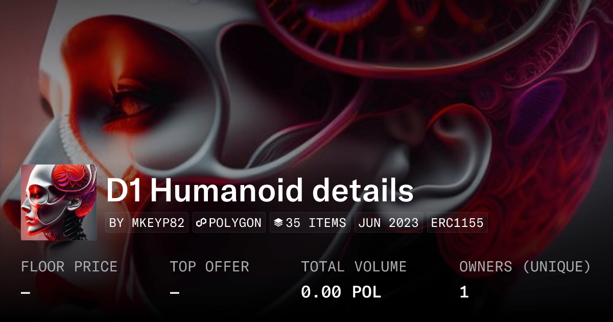 D1 Humanoid Details Collection Opensea