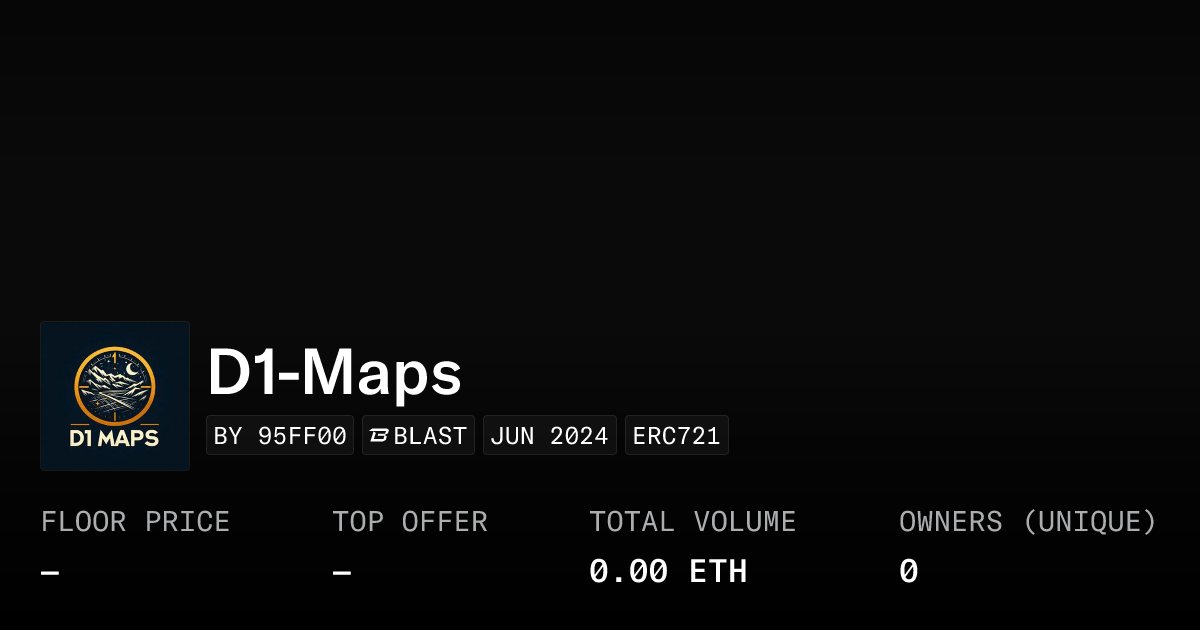 D1 Maps Collection Opensea