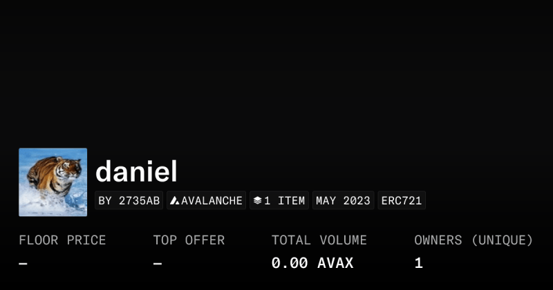 A Daniel Collection Opensea - Minimal Design Collection - High Resolution Quality