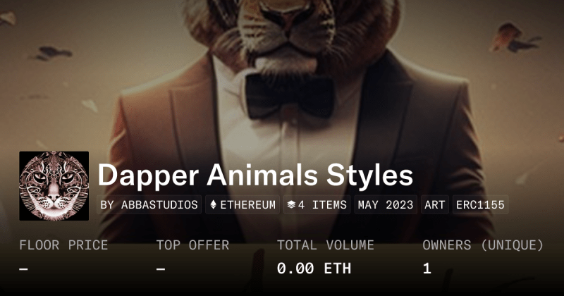 Dapper Beasts Collection Opensea - Stunning Abstract Texture - Ultra HD