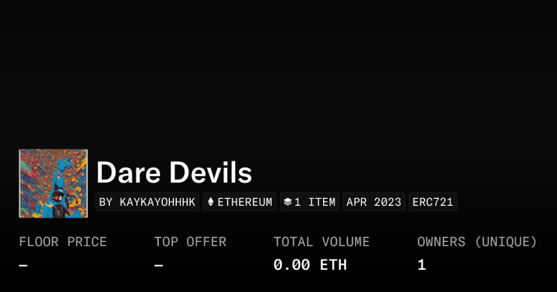 Dare Devils Collection Opensea - Perfect High Resolution City Photos | Free Download