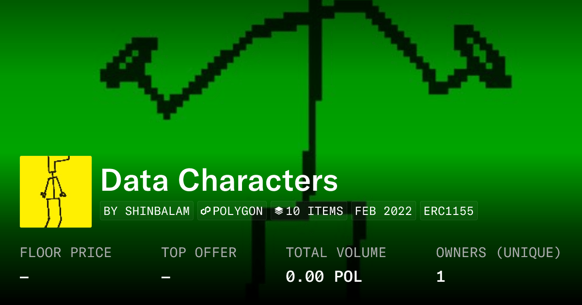 Data Characters Collection Opensea