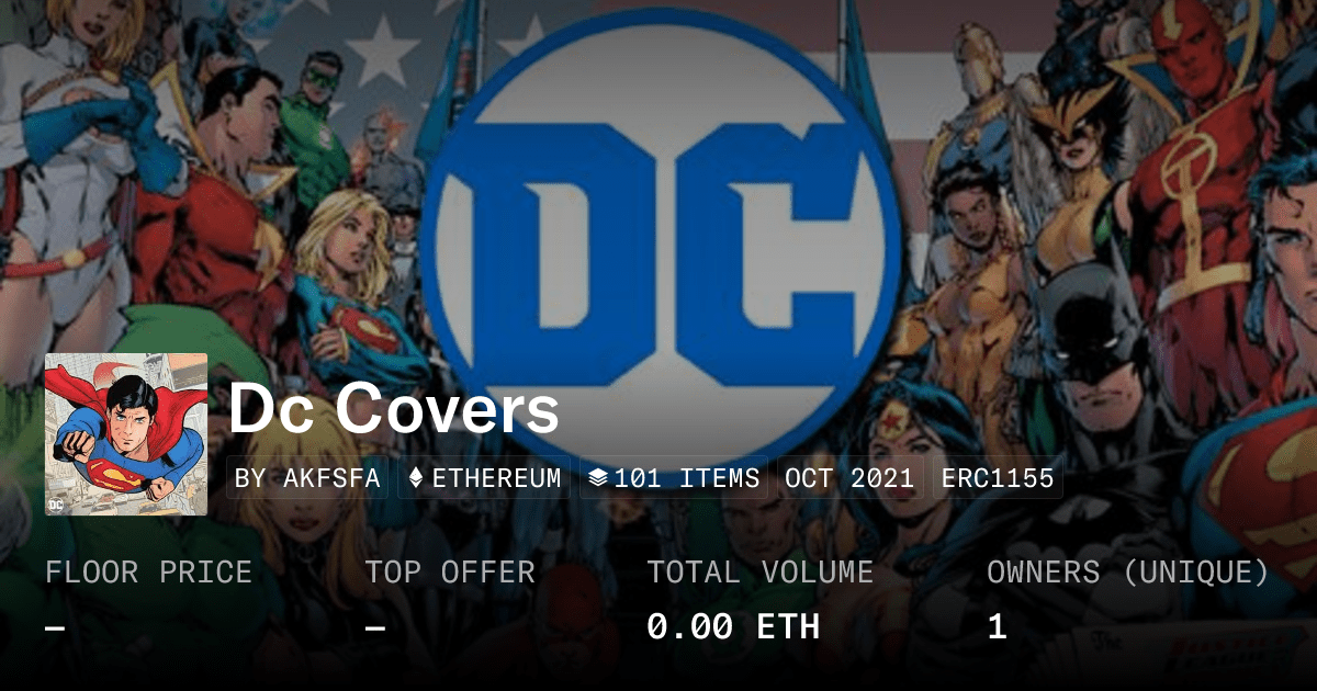 Dc Covers Collection Opensea