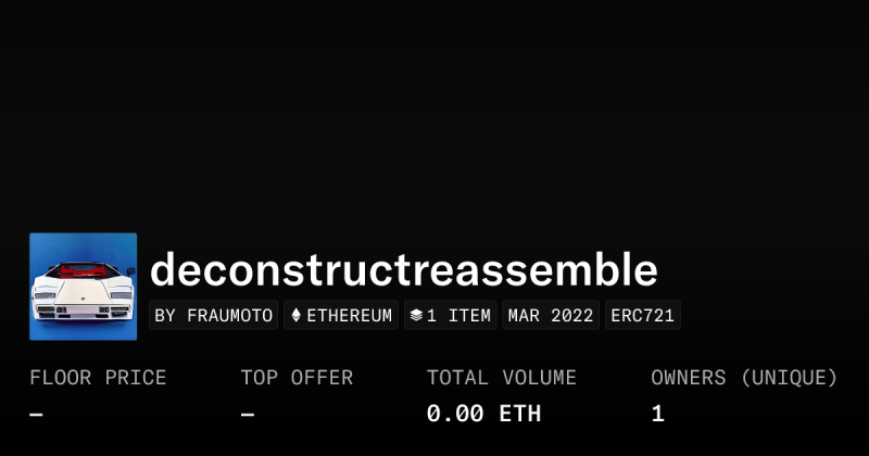 Deconstruct Collection Opensea - Vintage Pattern Collection - HD Quality