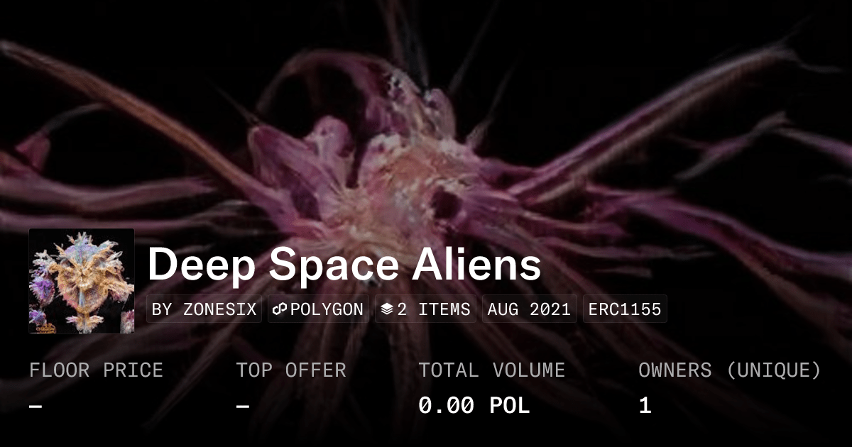 Deep Space Aliens Collection Opensea
