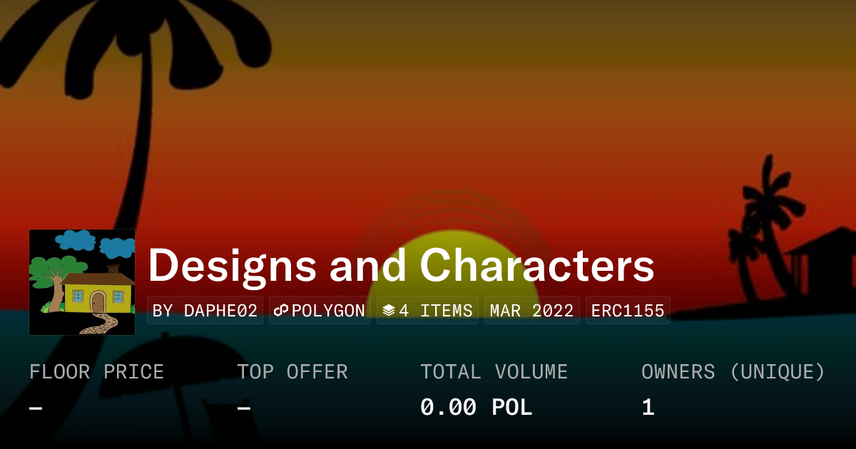 Designs And Characters Collection Opensea