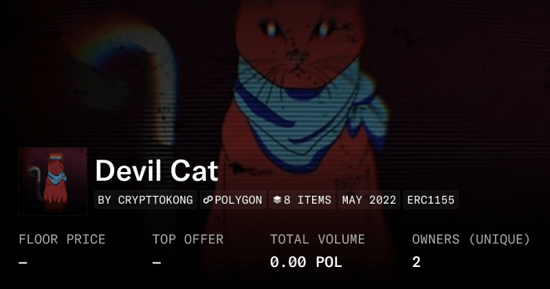 Devil Cat Collection Opensea - Landscape Backgrounds - Creative Mobile Collection