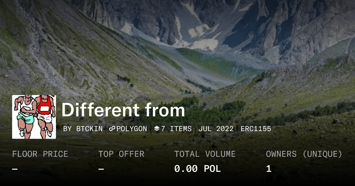 Different From Collection Opensea