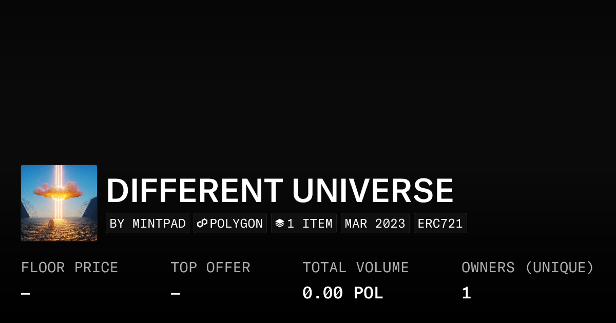 Different Universe Collection Opensea
