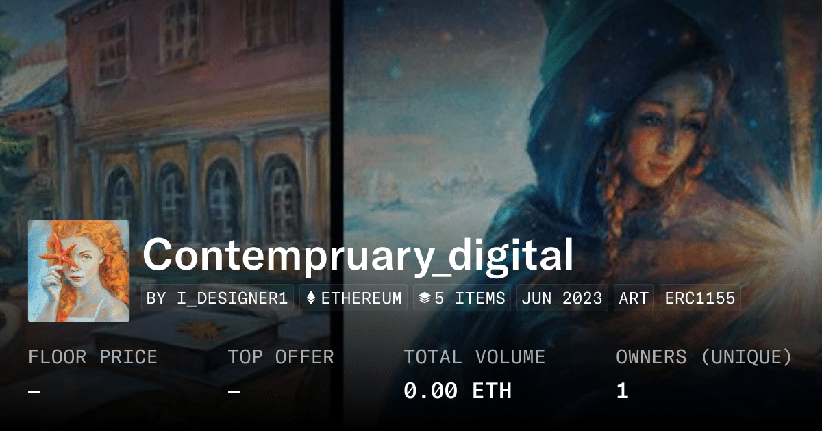 Contempruary Digital Collection Opensea