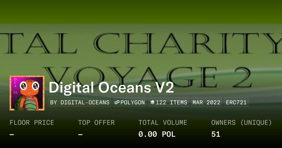 Digital Oceans V2 Collection Opensea