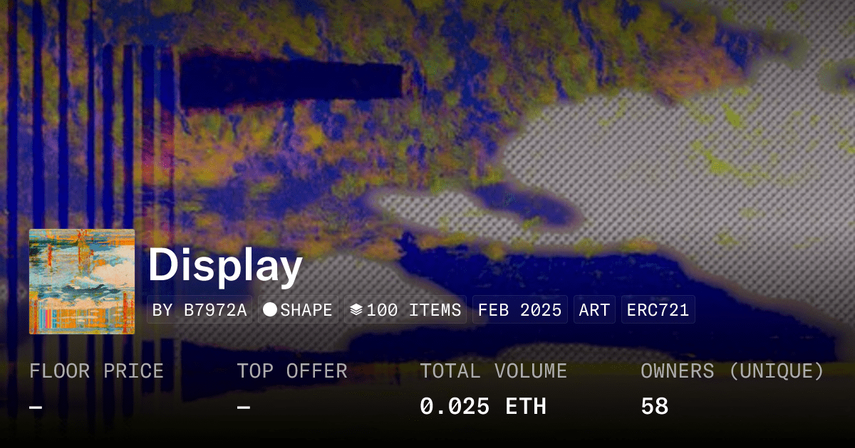 Display Collection Opensea