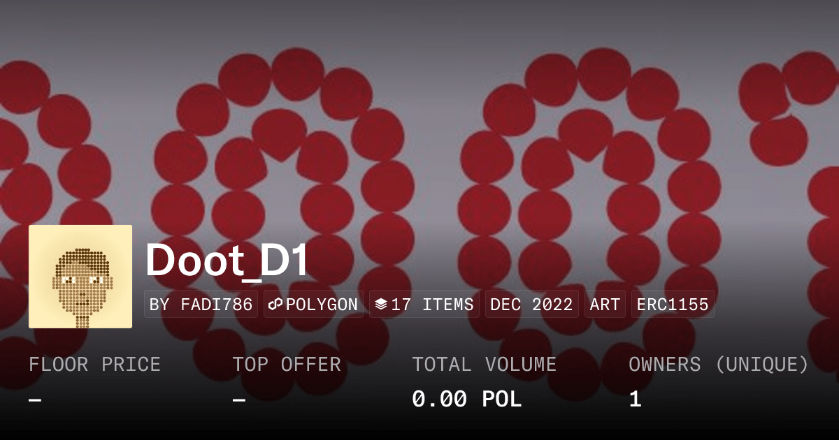 Doot D1 Collection Opensea