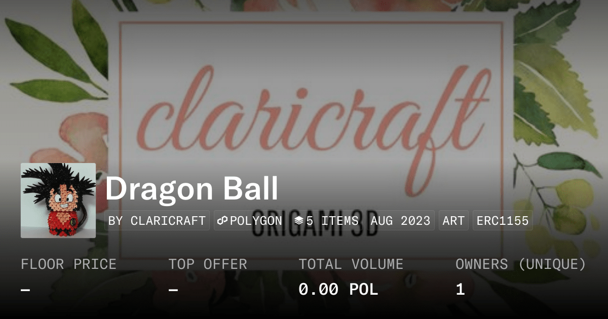 Dragon Ball Collection Opensea