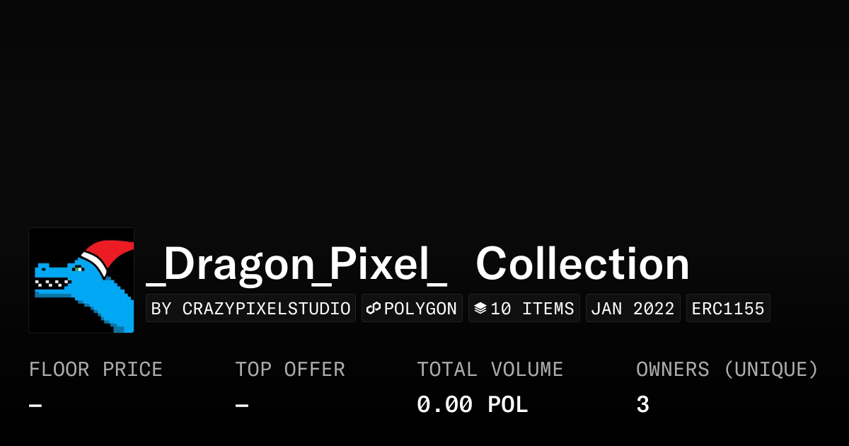 Dragon Pixel Collection Collection Opensea