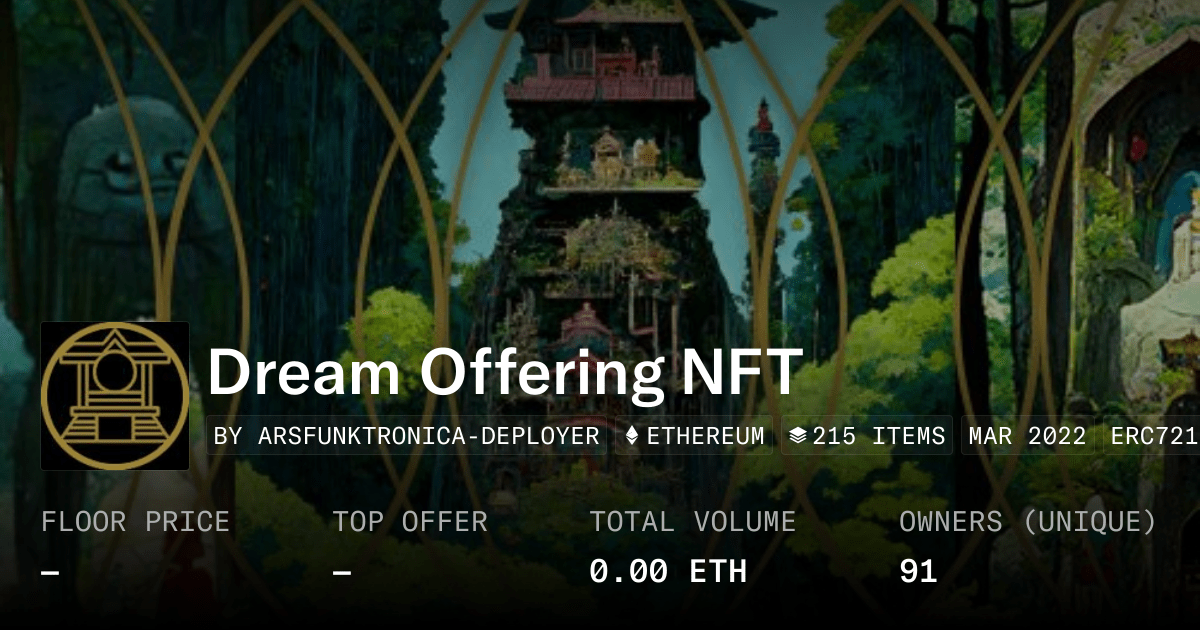 Dream Offering Nft Collection Opensea