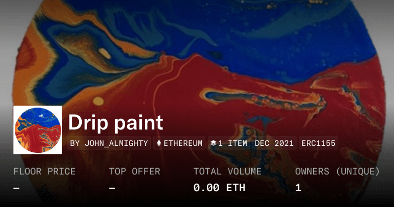 Drip Paint Collection Opensea - Premium Space Illustration Gallery - HD