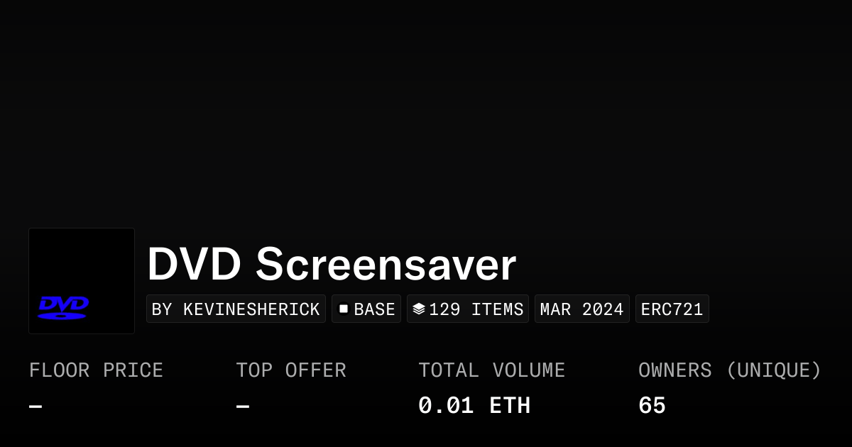 Dvd Screensaver Collection Opensea