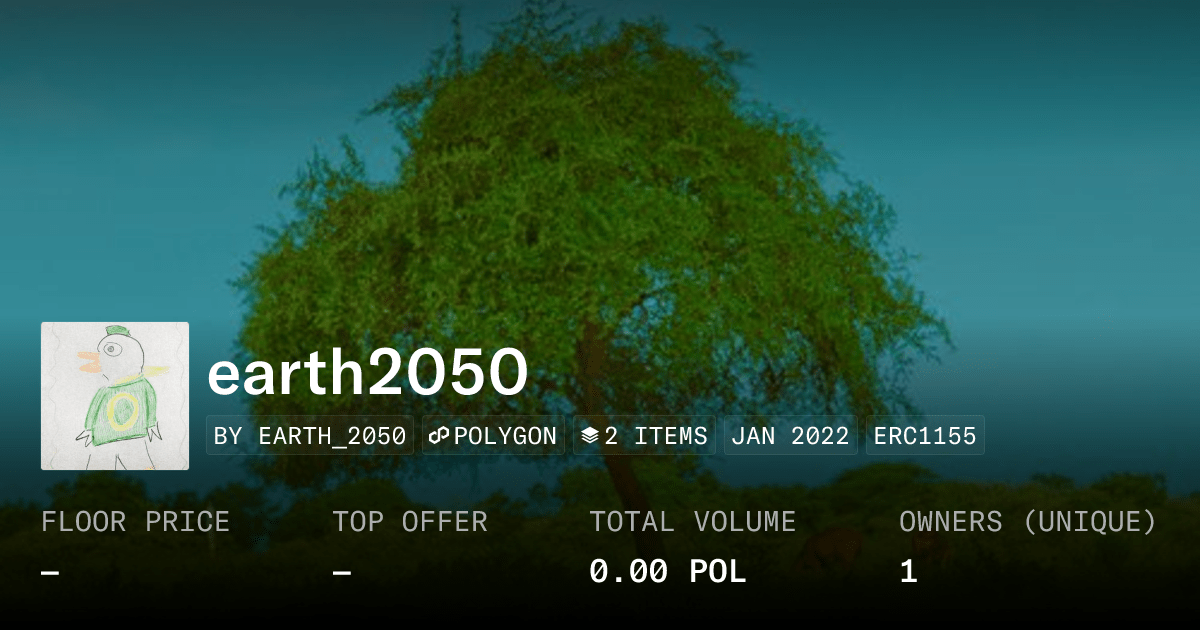 Earth2050 Collection Opensea