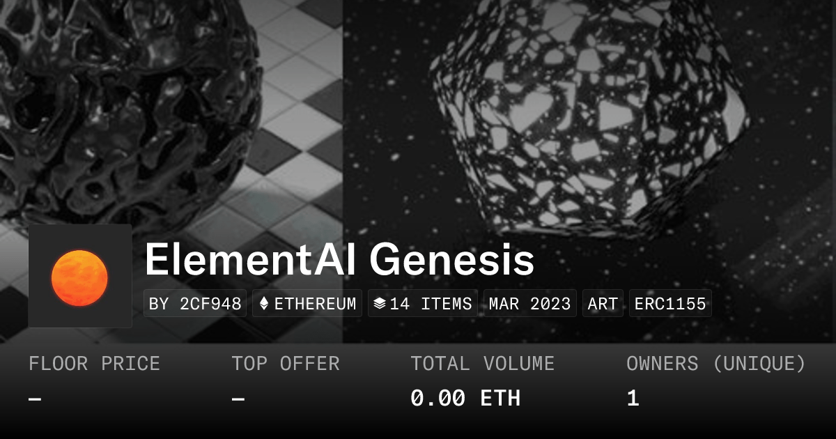 Elementai Genesis Collection Opensea
