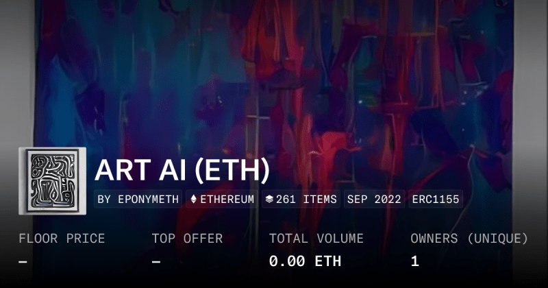 Aiartist0001 Eth Collection Opensea - Premium Minimal Photo Gallery - Ultra HD