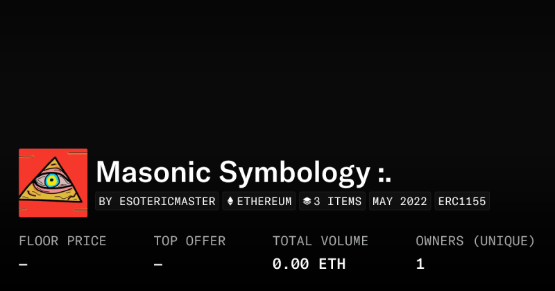 Masonic Symbols Profile Opensea - Ocean Texture Collection - 8K Quality