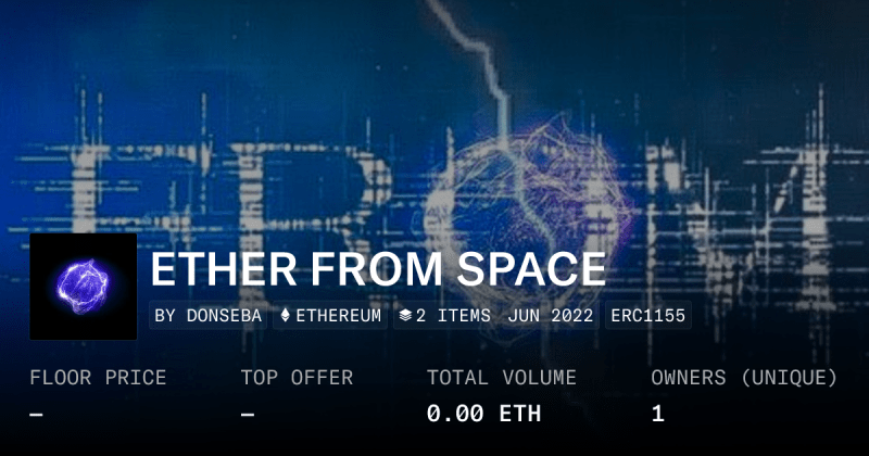 Ether From Space Collection Opensea - 8K Vintage Arts for Desktop