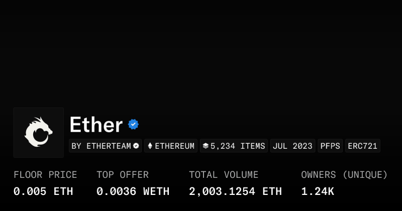 Medium Ether Collection Opensea - High Quality Space Photo - HD